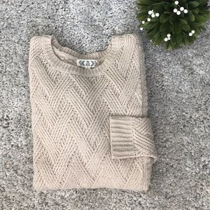 Cream Crew Neck Sweater